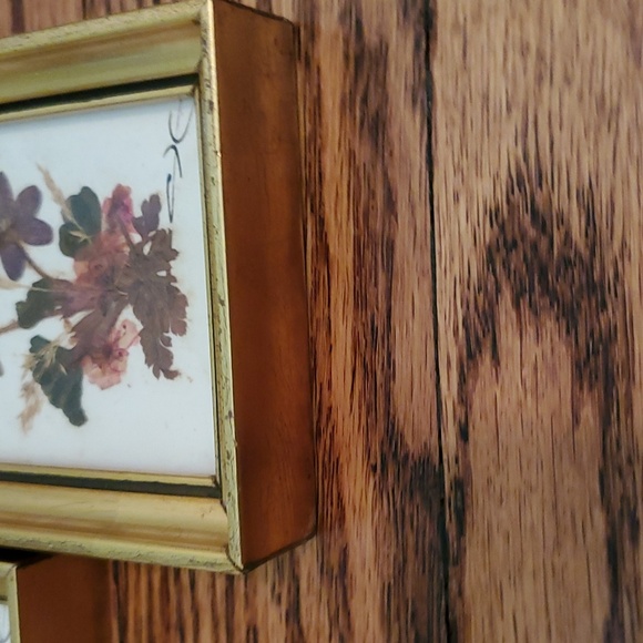 Vintage Floralp Tyrol Austria Pressed Flowers Miniature Framed Pictures Set of 2 - Picture 4 of 10